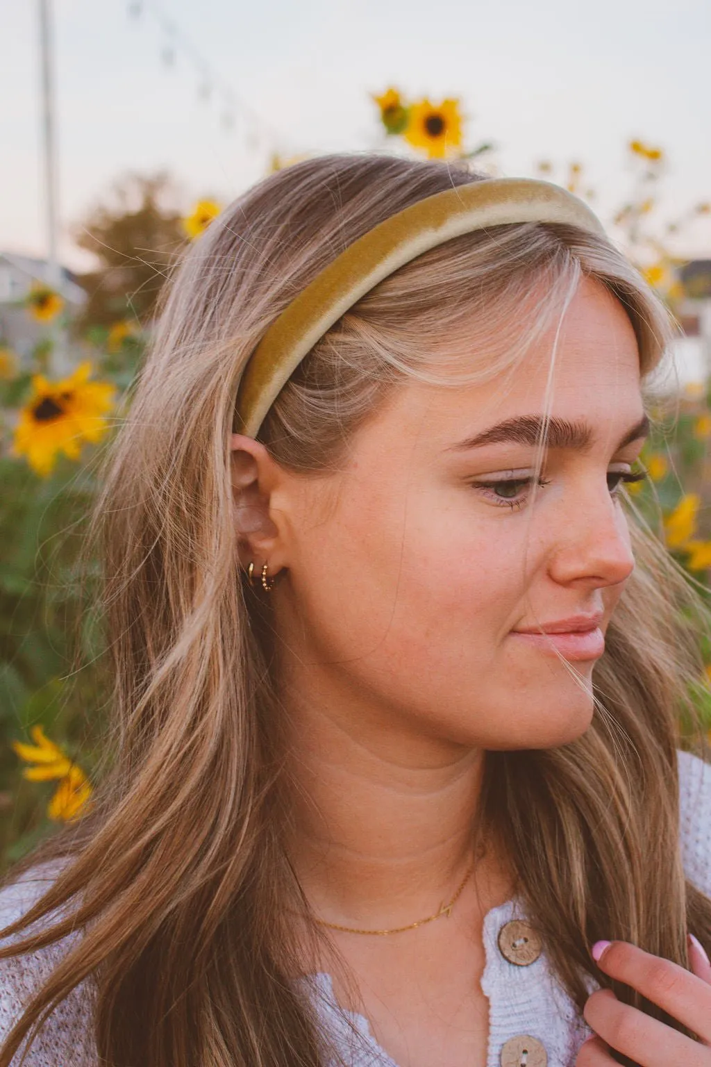 Slim Velvet Hard Headband Andi