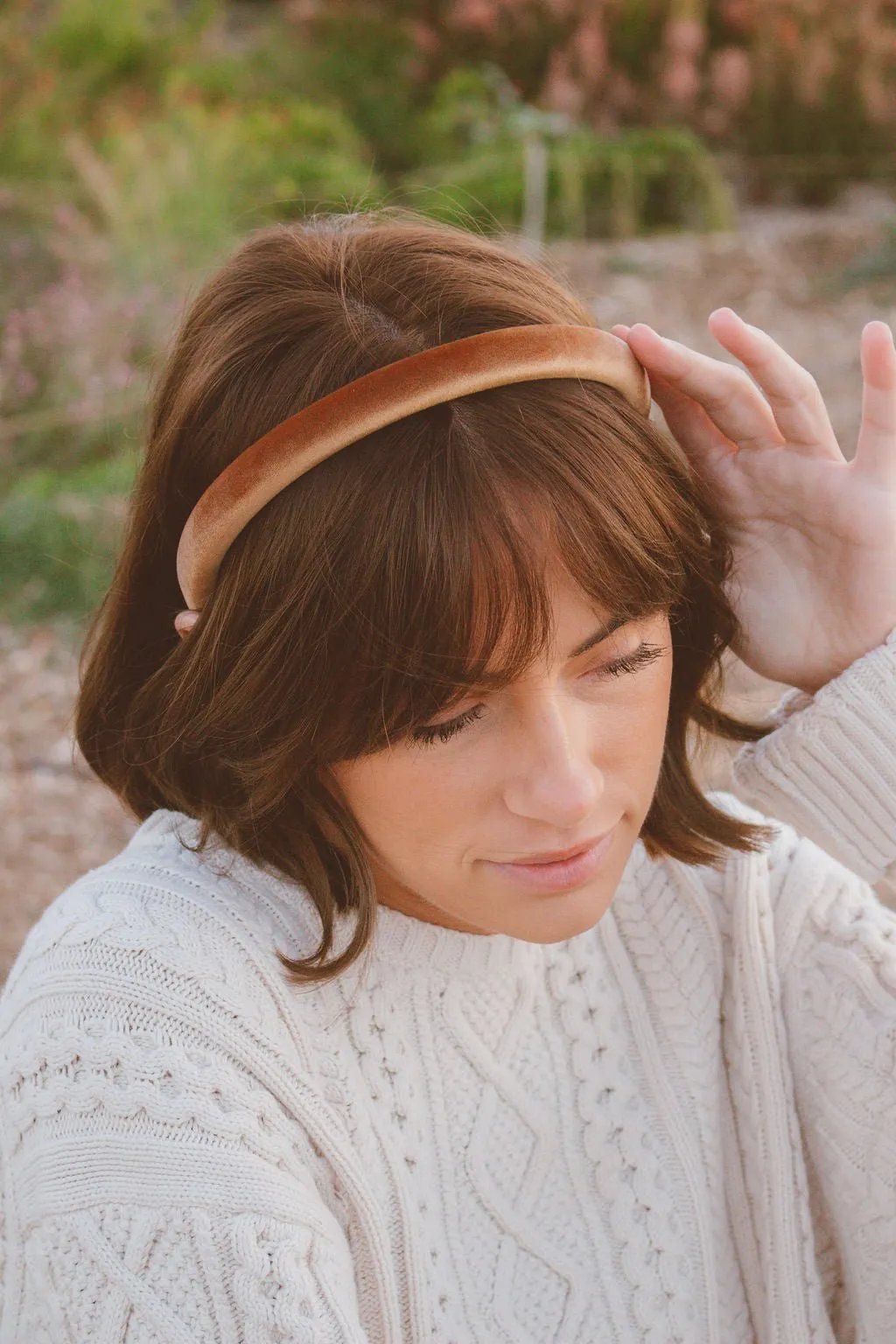 Slim Velvet Hard Headband Andi