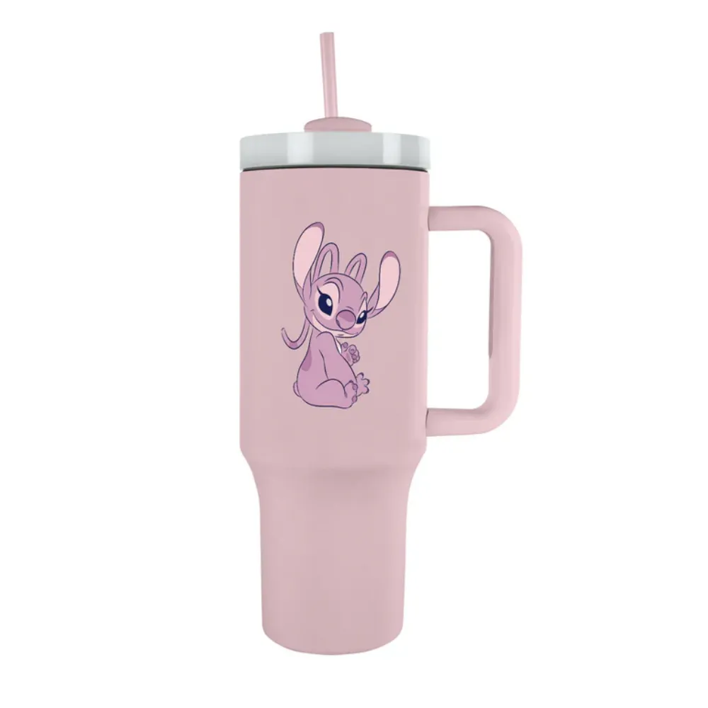 Stitch (Angel) 40oz Drinks Pink Tumbler