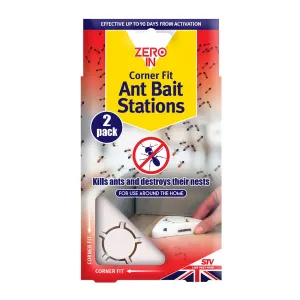 The Big Cheese Corner Fit Ant Bait Stations Twin-Pack