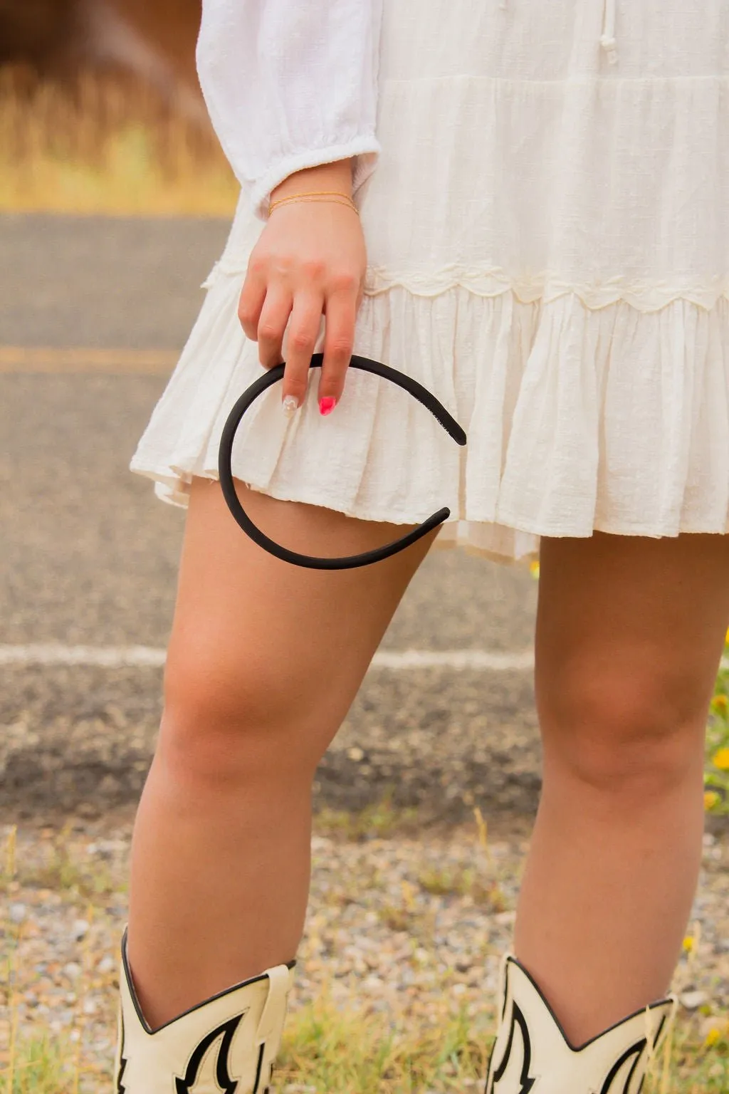 Thin Satin Headband Andi