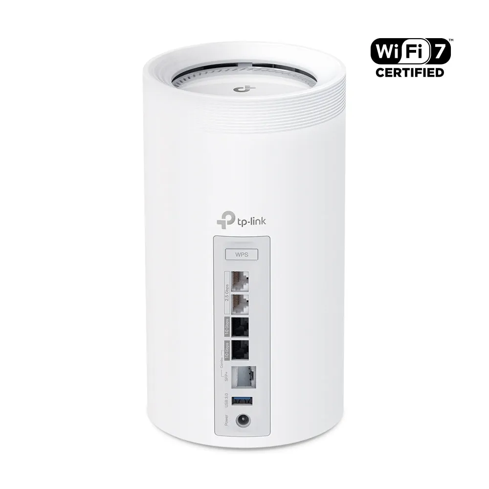 Tp-Link Be19000 Whole Home Mesh Wi-Fi 7 Unit(Tri-Band) White Speed: 1376 Mbps
