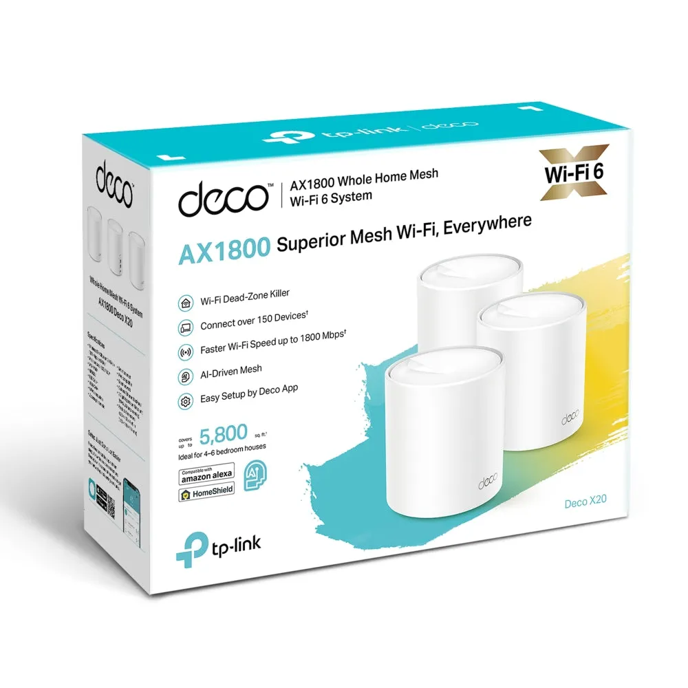 Tp-link Whole Home Mesh WiFi 6 System, White