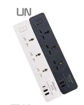 Urbantin Smart Home Electronic Power Strip Socket Fast Charging 2 Usb  1 Type C   3 Sockets