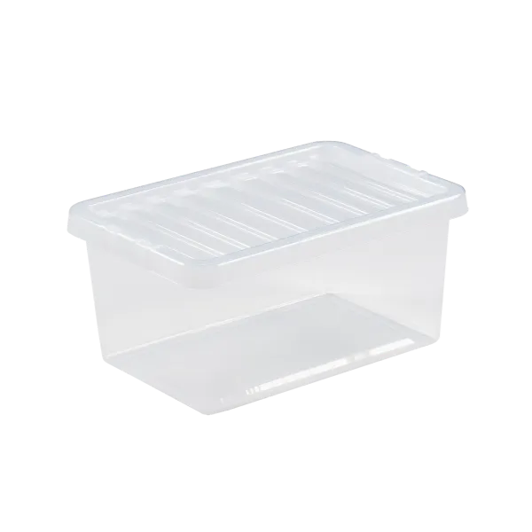 Wham Crystal Storage Box & Lid Clear 11L