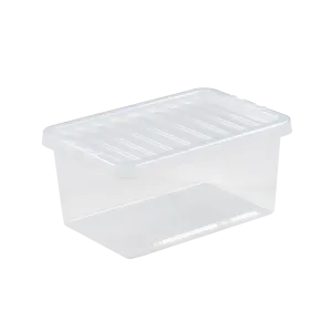 Wham Crystal Storage Box & Lid Clear 11L