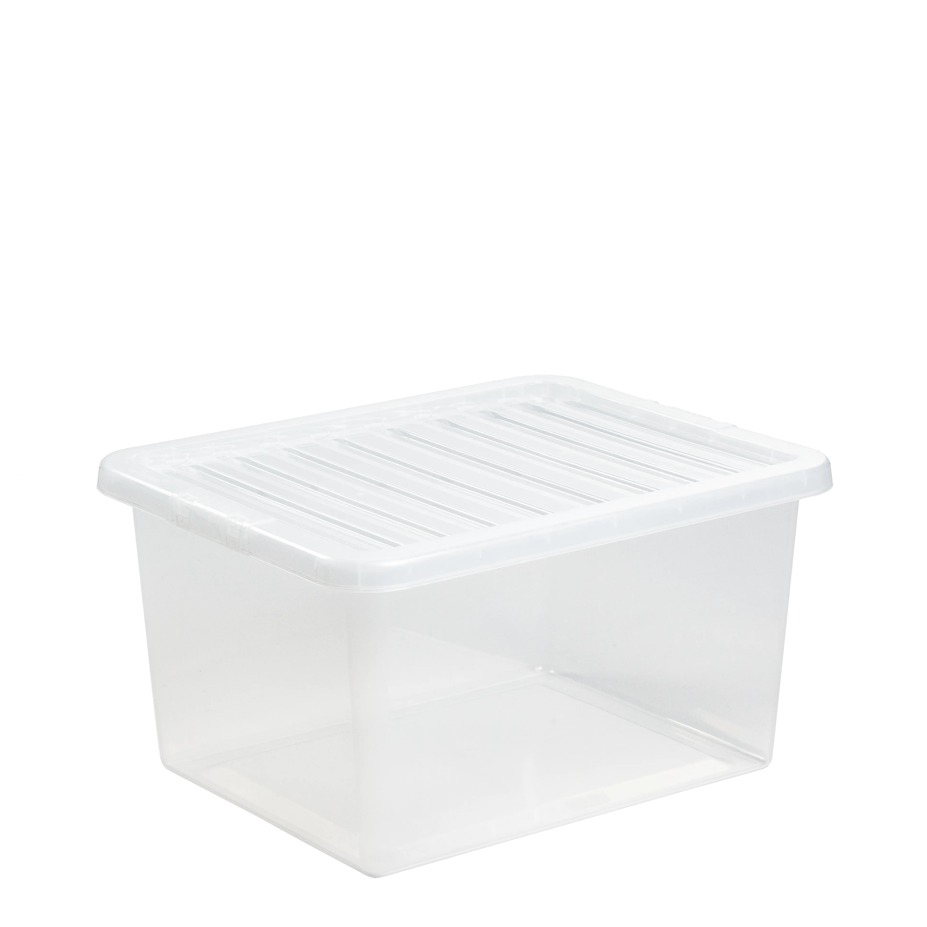 Wham Crystal Storage Box & Lid Clear 37L