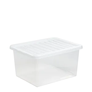 Wham Crystal Storage Box & Lid Clear 37L