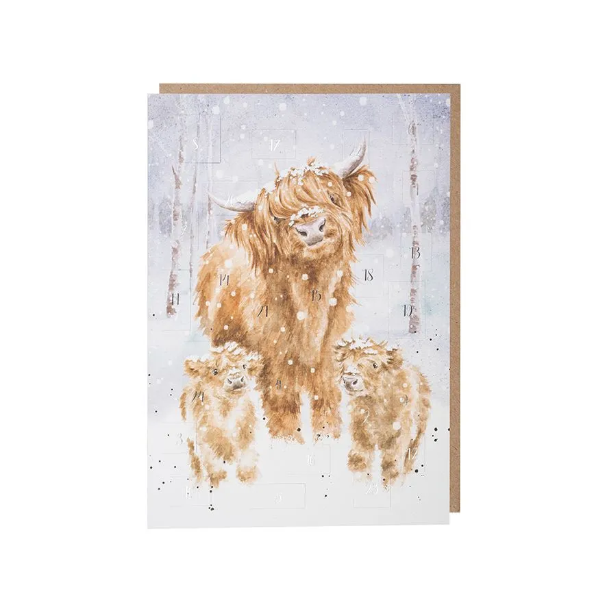 Wrendale A Highland Christmas Advent Calendar Card