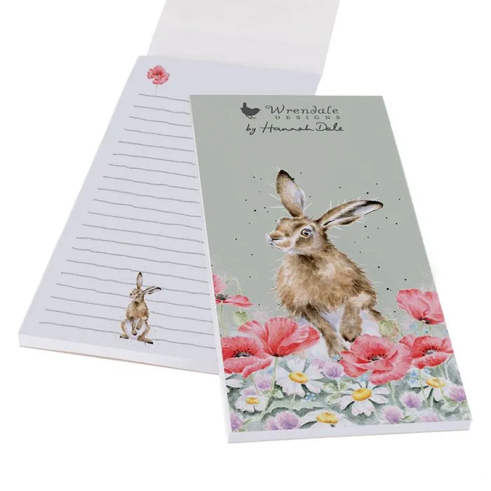 Wrendale Field of Flowers Hare Magnetic Shopping Pad
