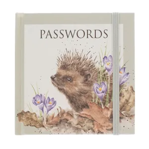 Wrendale New Beginnings Hedgehog Password Book