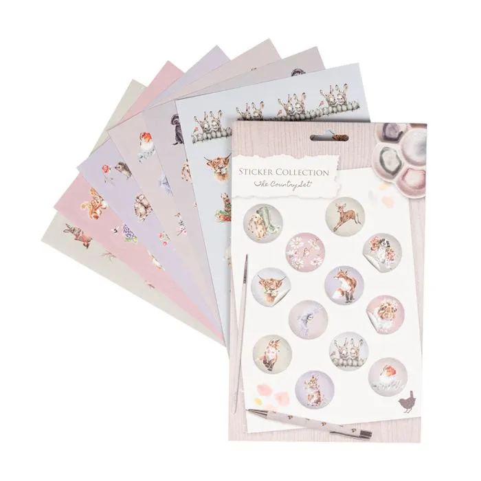 Wrendale The Country Set Country Animal Stickers