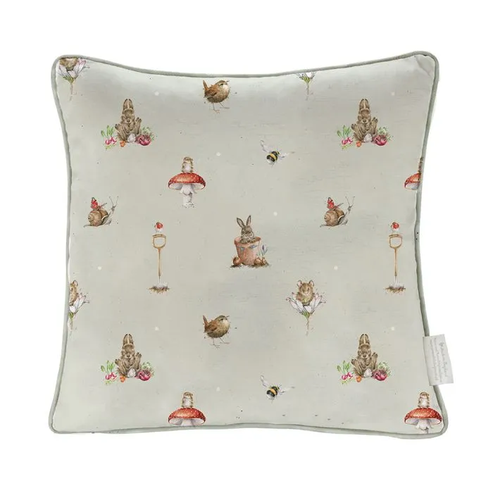 Wrendale The Flower Pot Rabbit Cushion