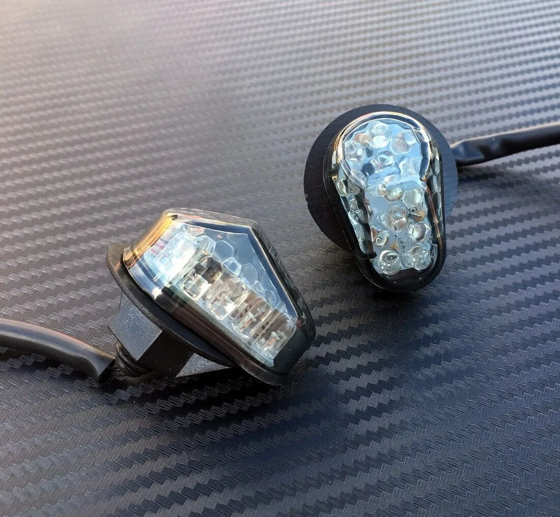 Yamaha Flush LED Turn Signals R3 R1 R6 R7 FZ6 FZ6R FZ1 FZ8 XJ6S MT07 MT09 Smoke