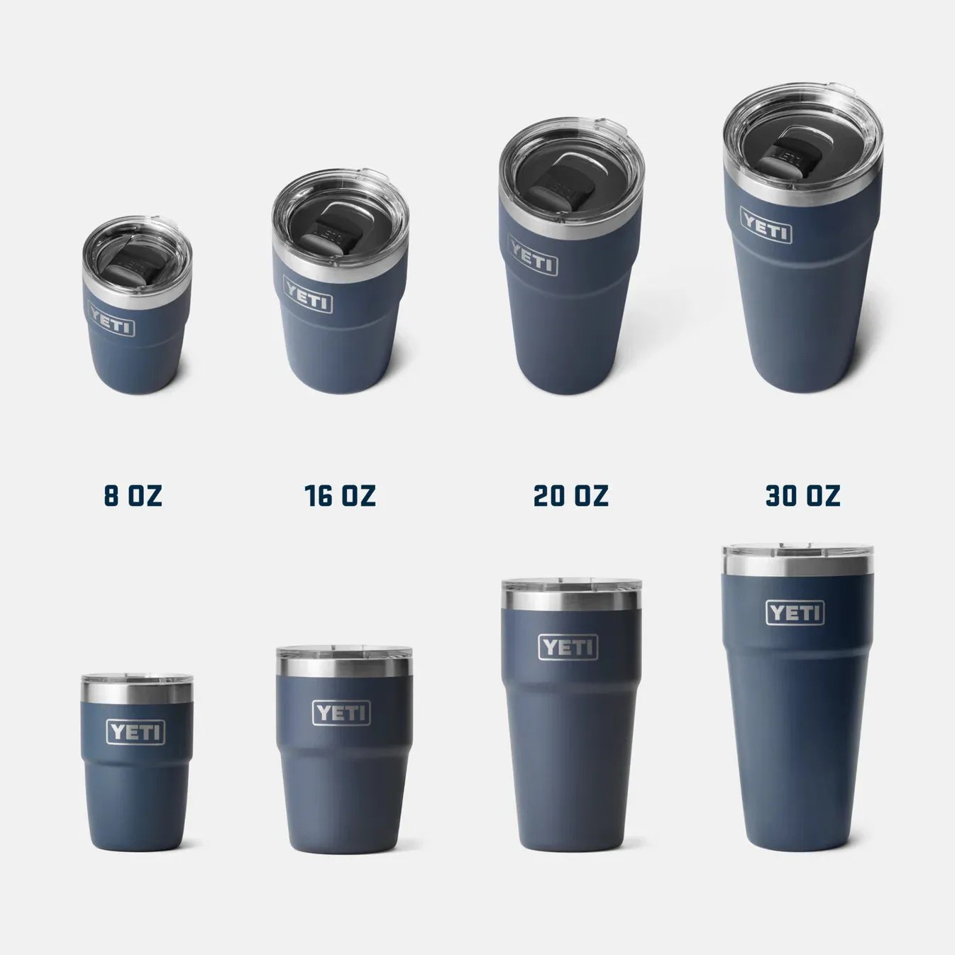 YETI Rambler 20 oz (591 ml) Stackable Cup with MagSlider Lid - Big Sky Blue (Limited Edition)
